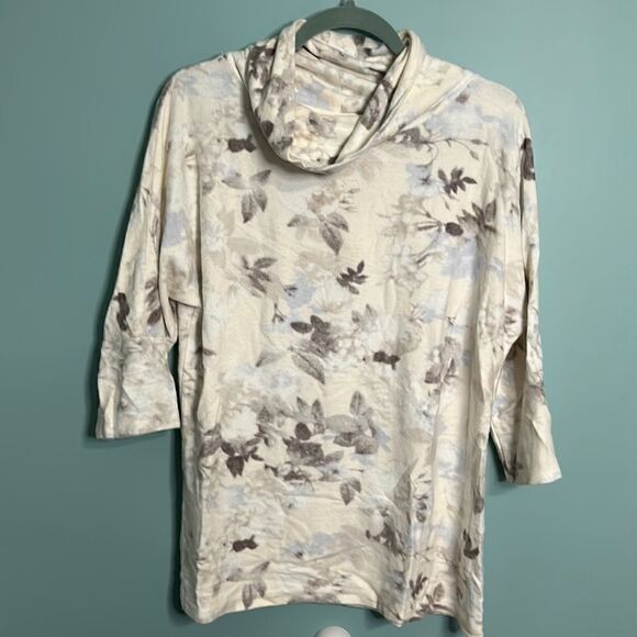 Soft Surroundings Floral Cowl Sweater - Picture 2 of 9